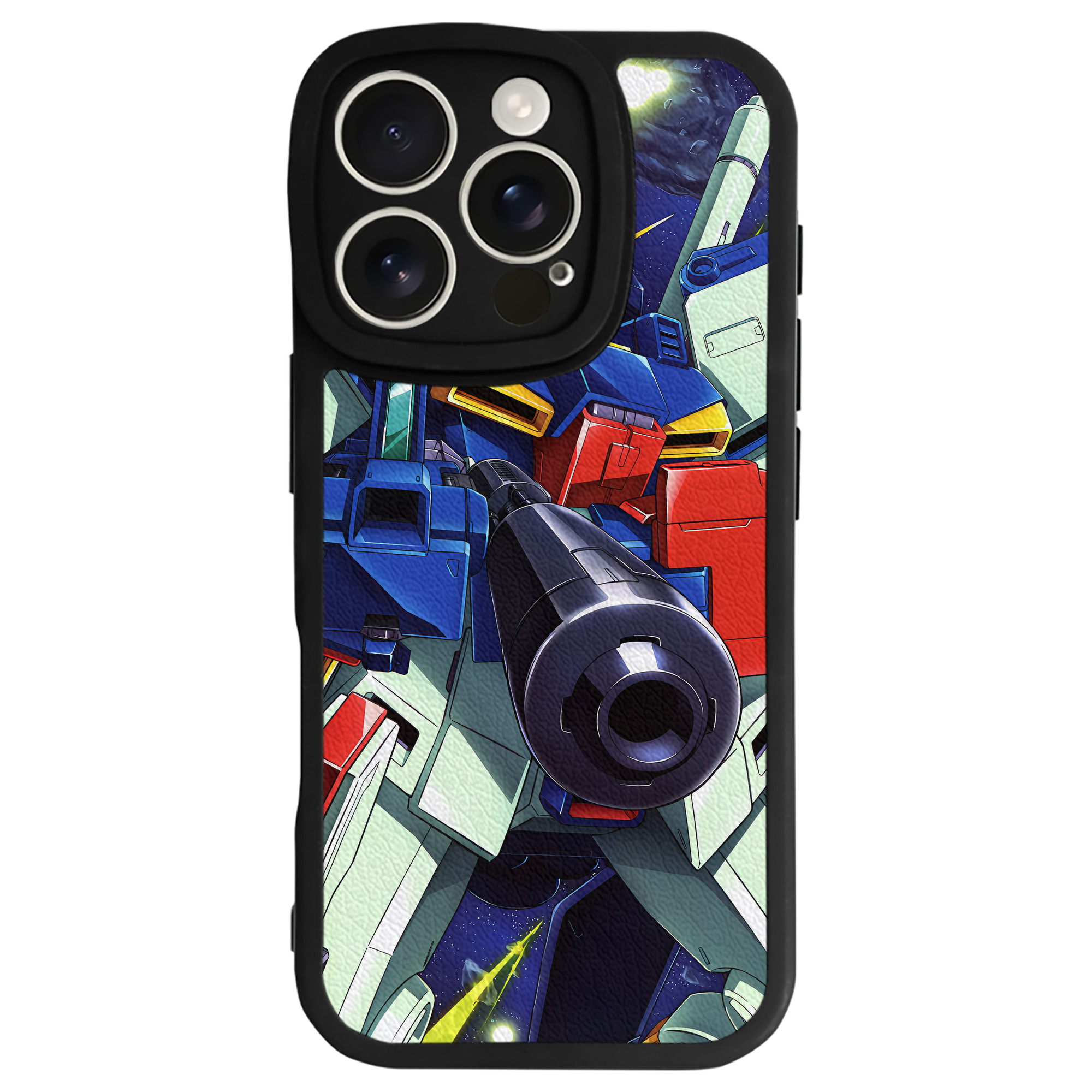 （画像用） 機動戦士ガンダム Mobile Suit Gundam 【iPhone 16シリーズ対応】シリコンスマホケース（レザー調） 材質：シリコン